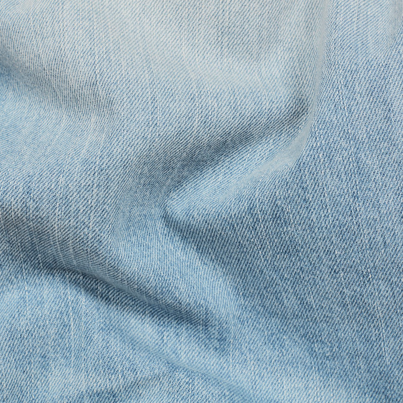 G-STAR® 3301 Fringe High Straight Jeans Bleu clair fabric shot