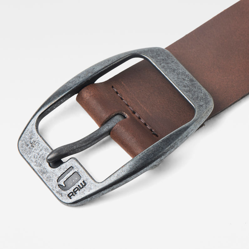 G-Star RAW® Ladd Belt Brun detail shot buckle
