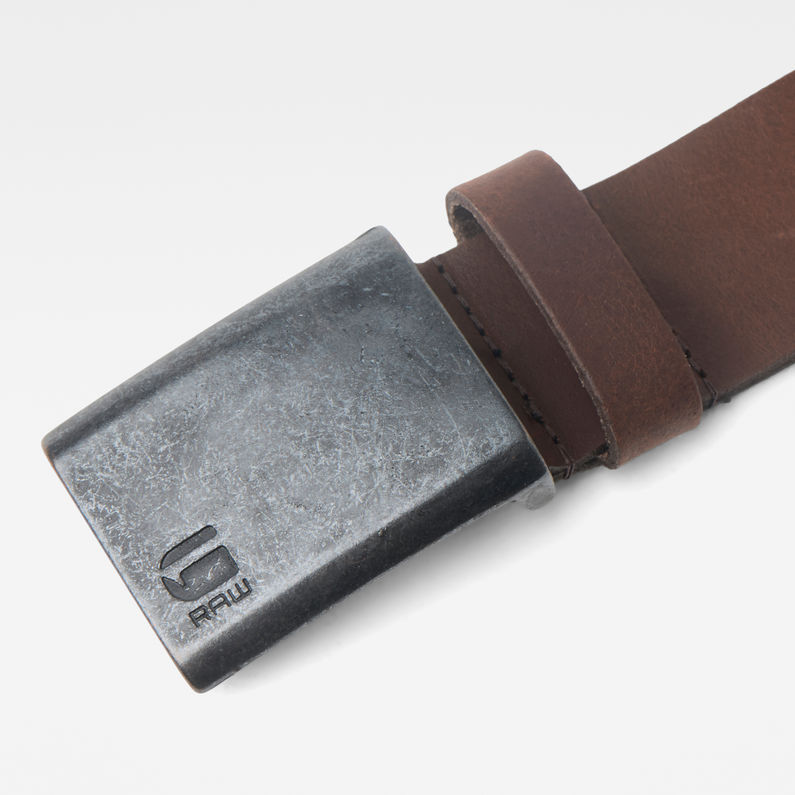 G-Star RAW® Barran Belt Brun detail shot buckle