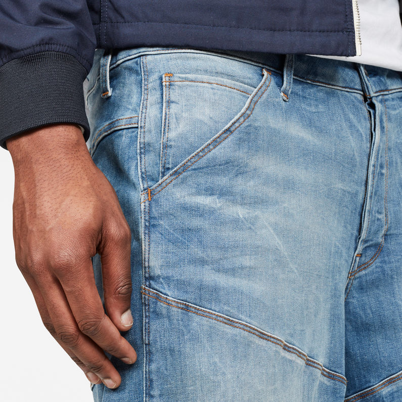 G-STAR® 5621 3D Short Medium blue detail shot buckle