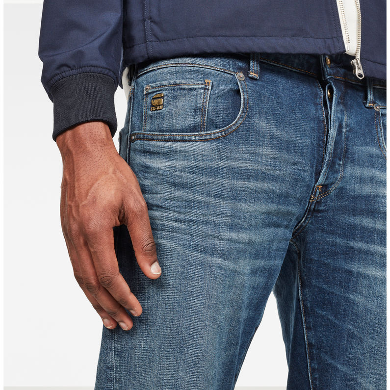 G-STAR® MAXRAW II Radar Straight Jeans Bleu moyen detail shot