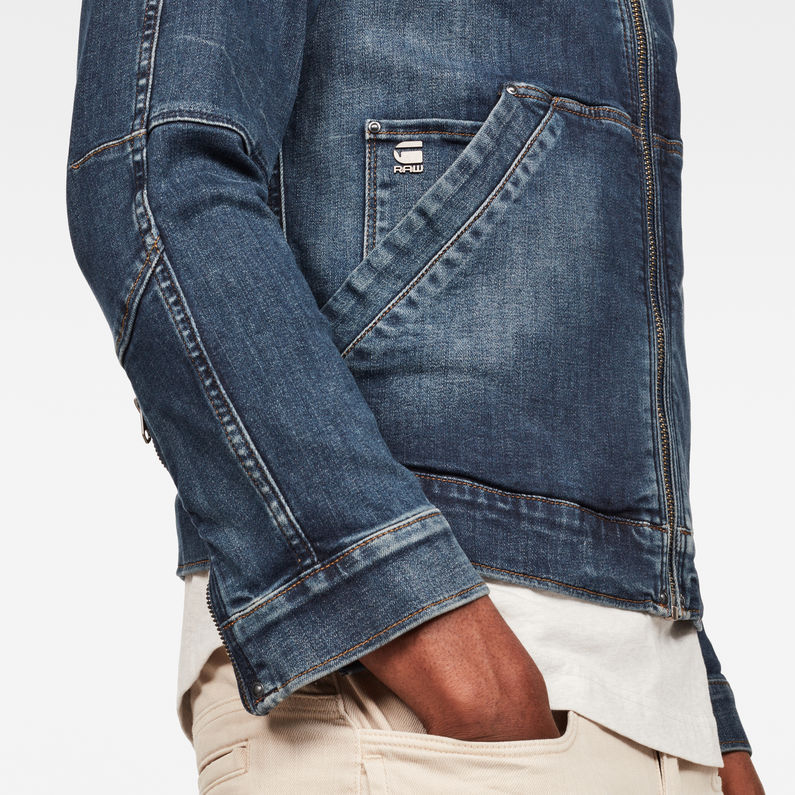 G-Star RAW® 5621 Slim Jacket Bleu foncé detail shot