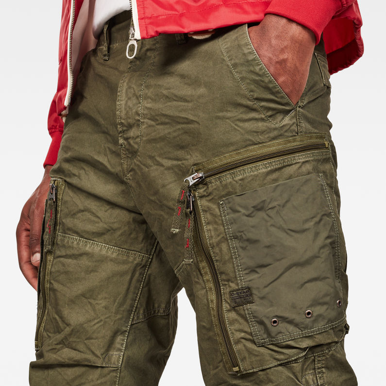 G-STAR® Arris Straight Tapered Pant Green detail shot