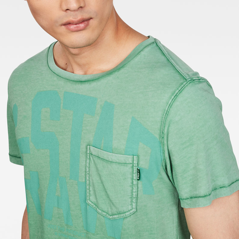 G-Star RAW® Graphic 15 T-Shirt Grün detail shot