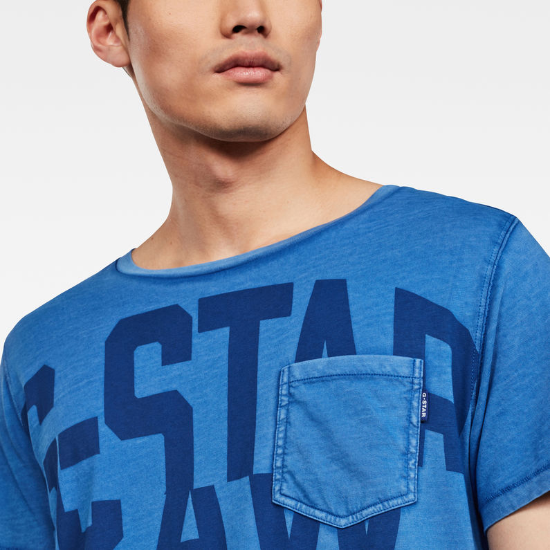 G-Star RAW® Graphic 15 T-shirt Medium blue detail shot