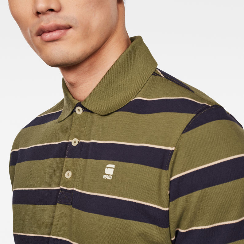 G-Star RAW® Halite Polo  Green detail shot