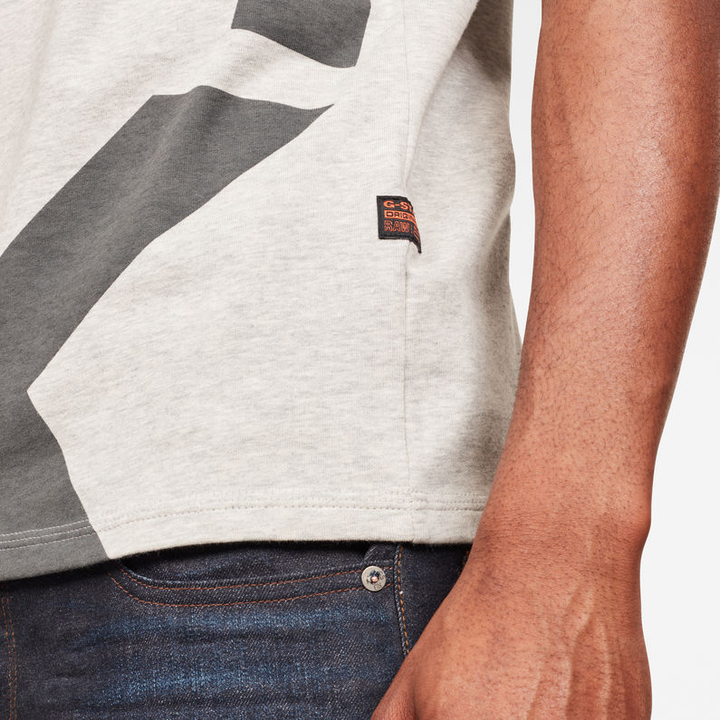 G-Star RAW® MAXRAW II Panel Graphic T-shirt Grau detail shot