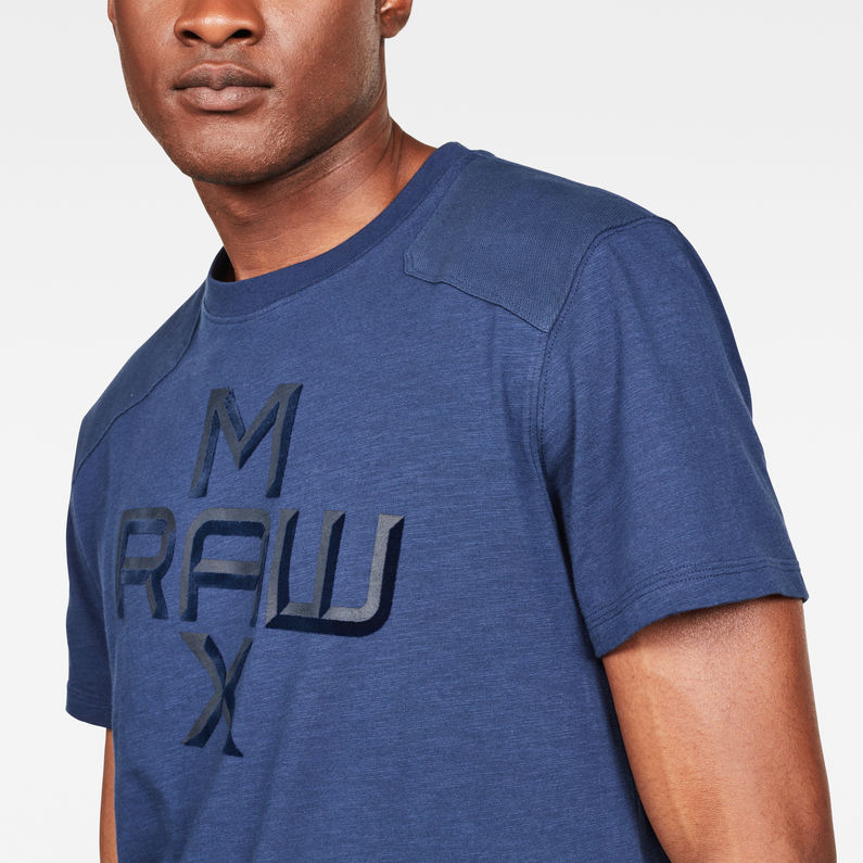 G-Star RAW® MAXRAW II Utility Graphic T-shirt Dark blue detail shot