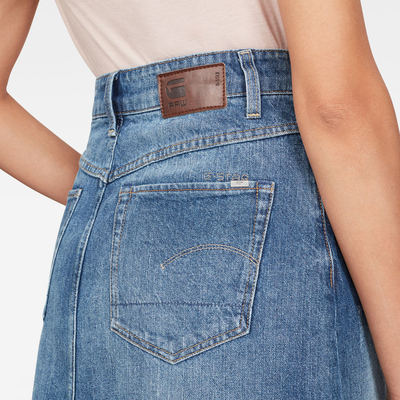 G-Star RAW® 3301 Skirt Medium blue detail shot buckle