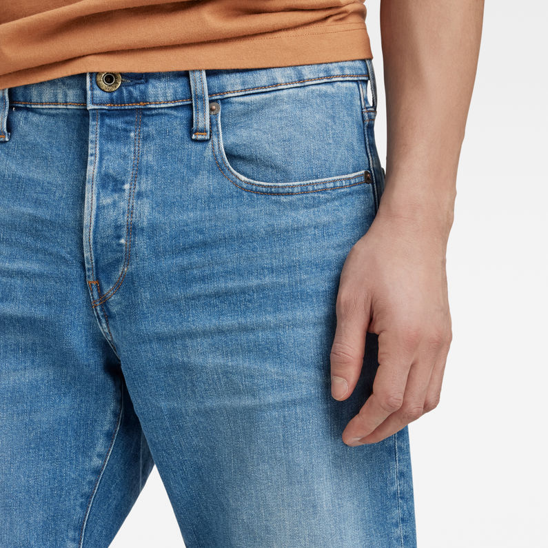 G-Star RAW® 3301 Straight Tapered Jeans Midden blauw