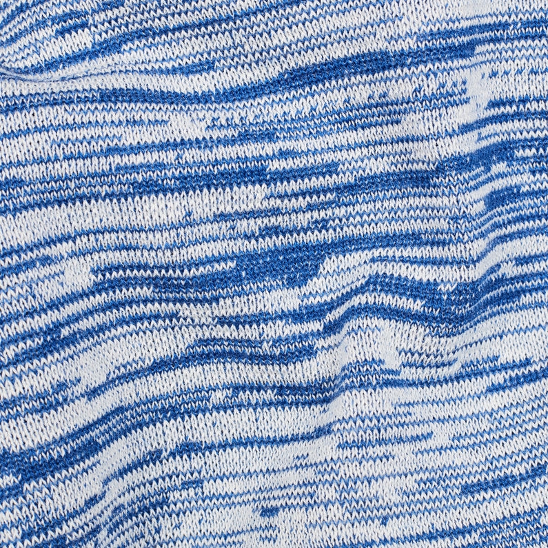 G-Star RAW® Core Straight Stripe Knit Dunkelblau fabric shot