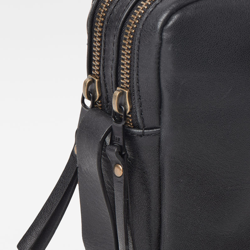 G-STAR® Mozoe Shoulderbag Leather Black inside view