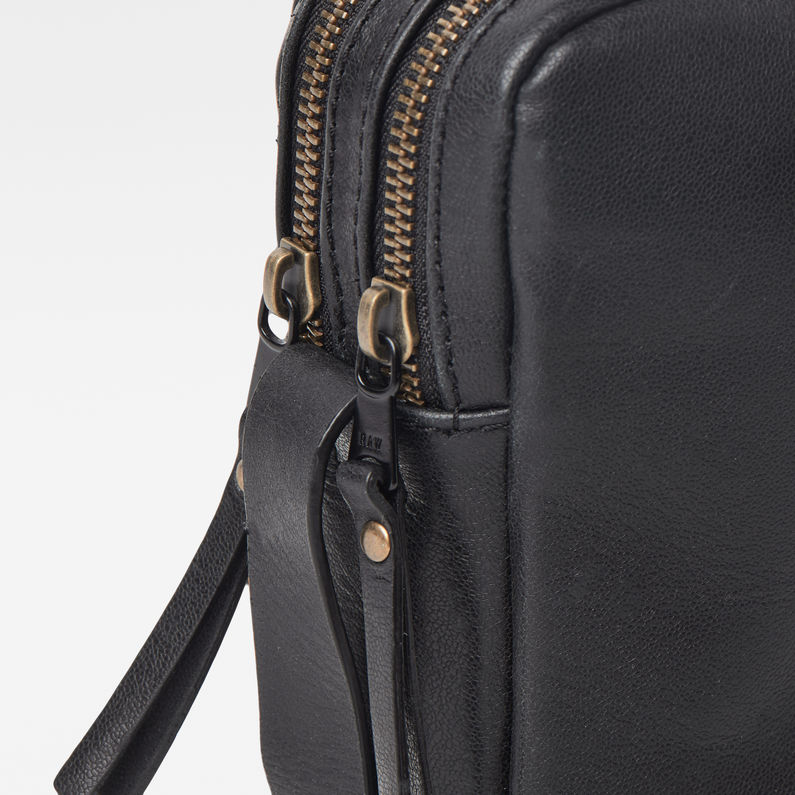 G-Star RAW® Mozoe Shoulderbag Leather Black inside view