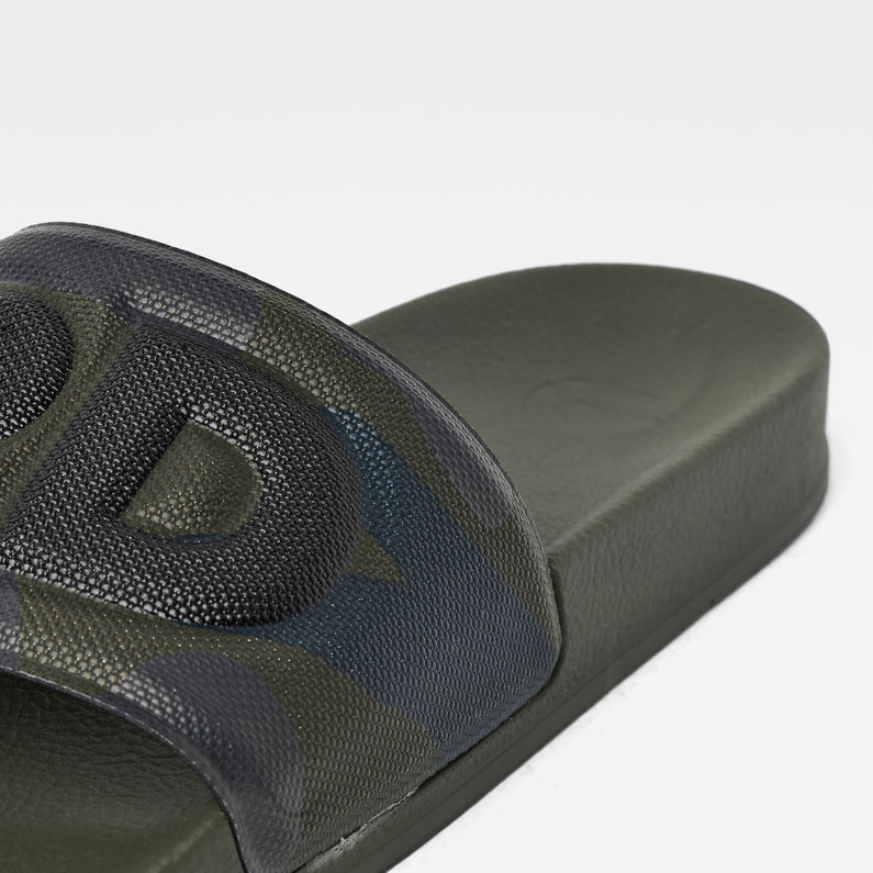 G-STAR® Cart Camo GSRD Slide Green detail