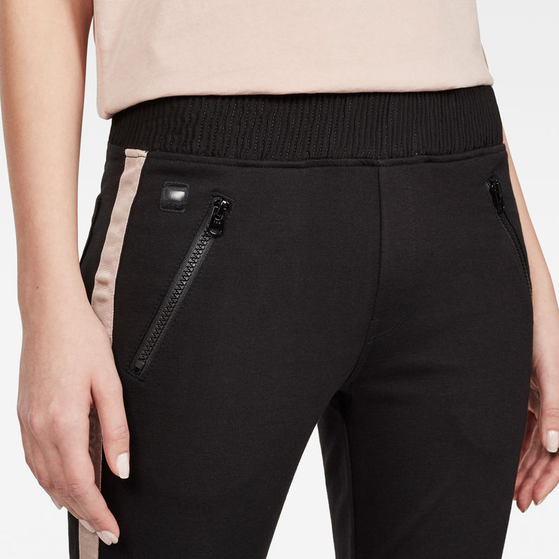 G-Star RAW® Biwes skinny Sweatpant Black detail shot