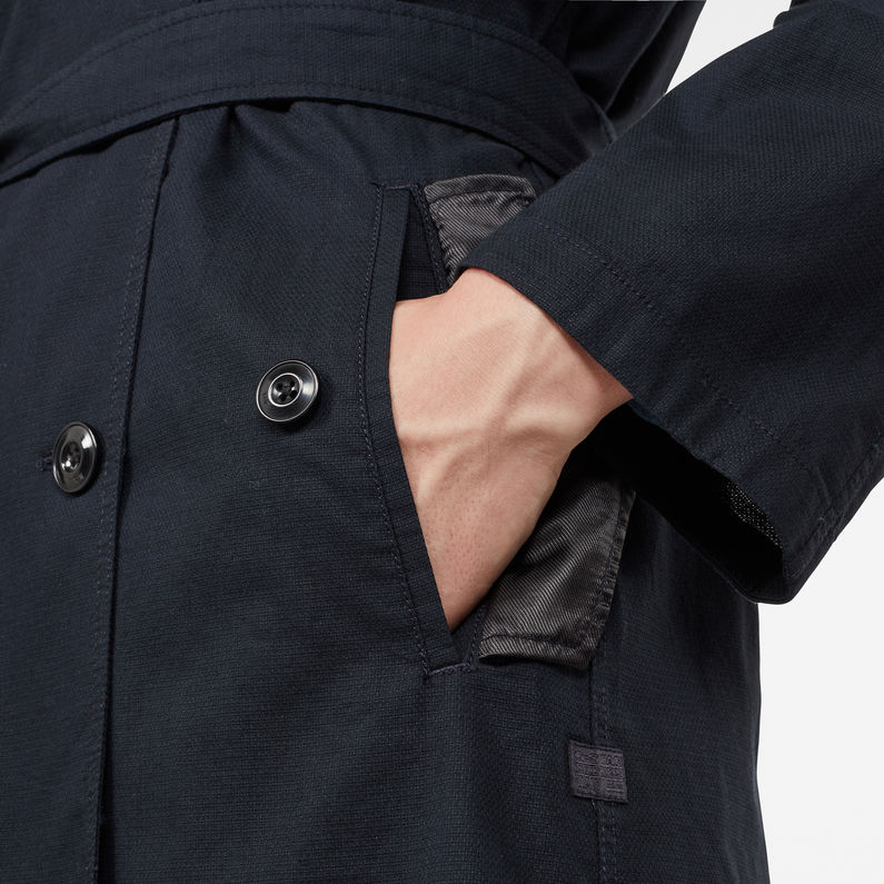 G-STAR® Duty Trench Dark blue detail shot