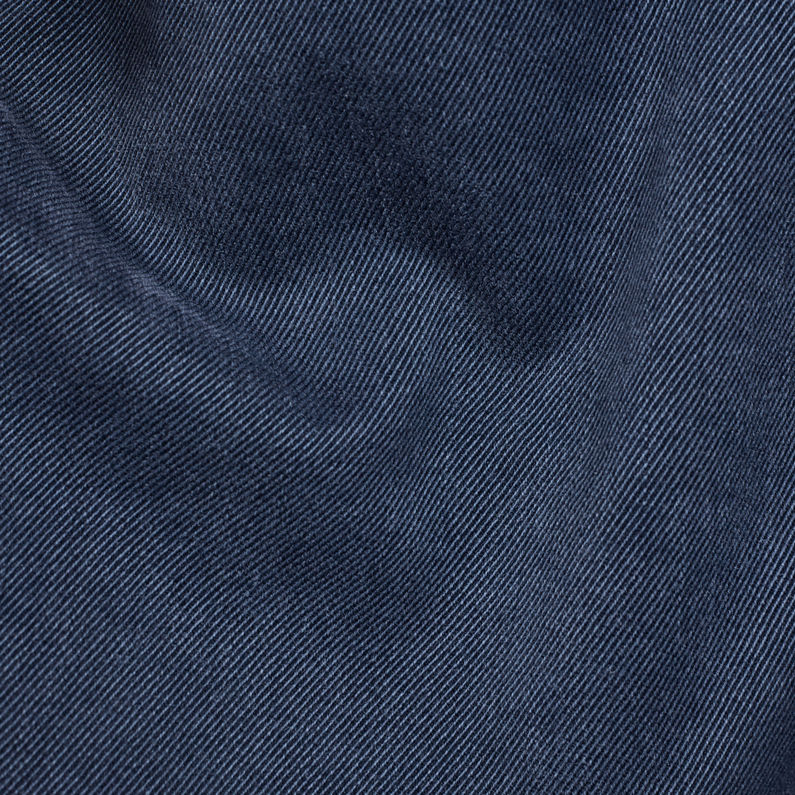 G-STAR® Faeroes Zip Mid Boyfriend Short Medium blue fabric shot