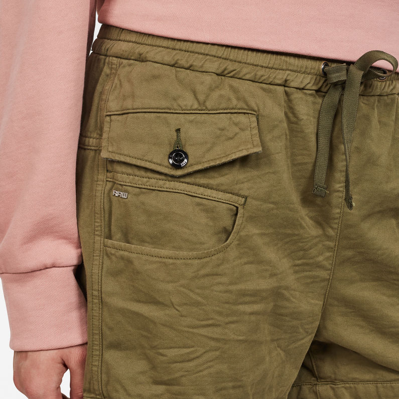 G-STAR® Army Radar Mid Boyfriend Short Groen detail shot