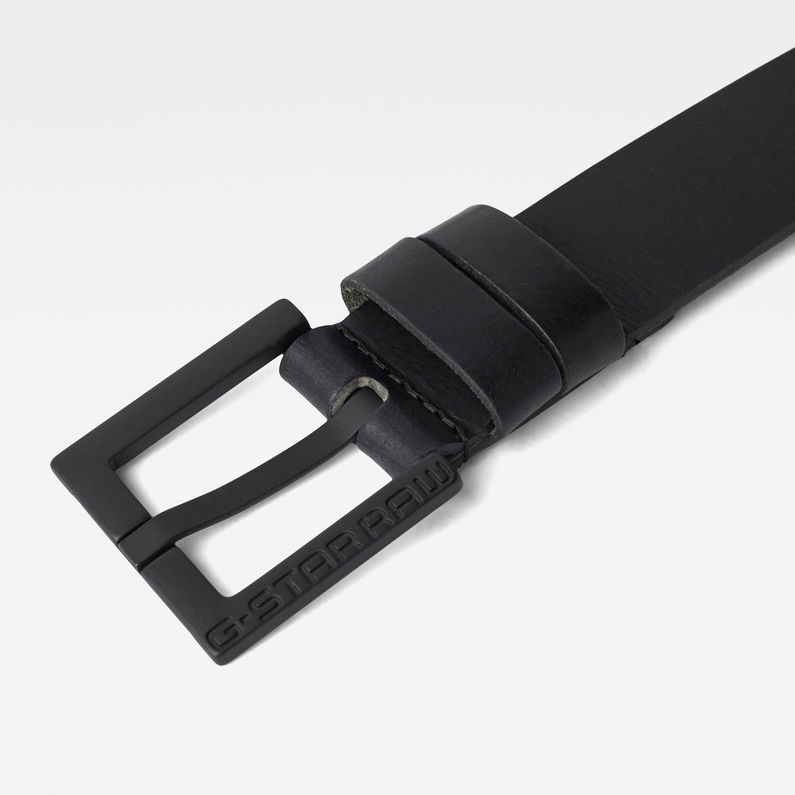 G-Star RAW® Duko Belt Zwart detail shot buckle