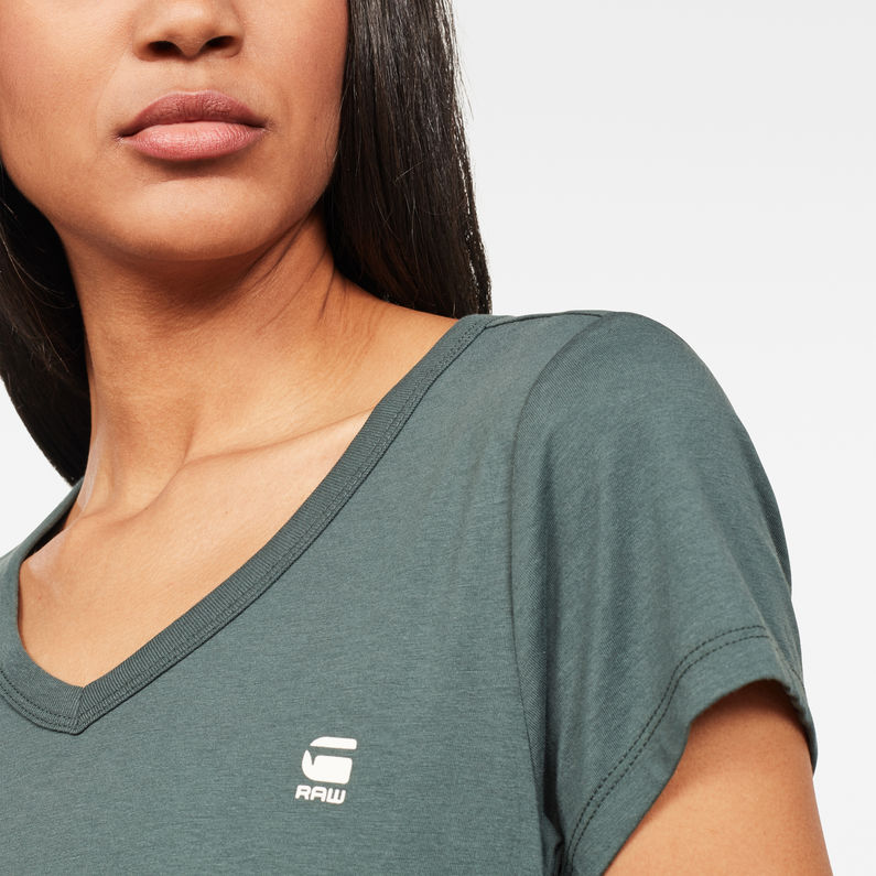 G-Star RAW® Top Eyben Slim Verde detail shot
