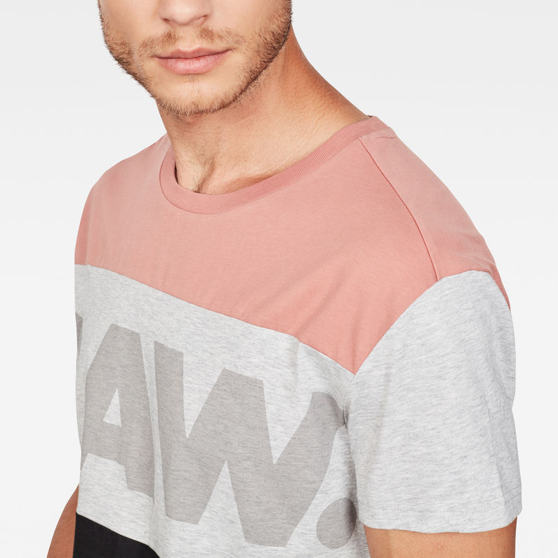 G-Star RAW® Camiseta Starkon Graphic Loose Rosa detail shot