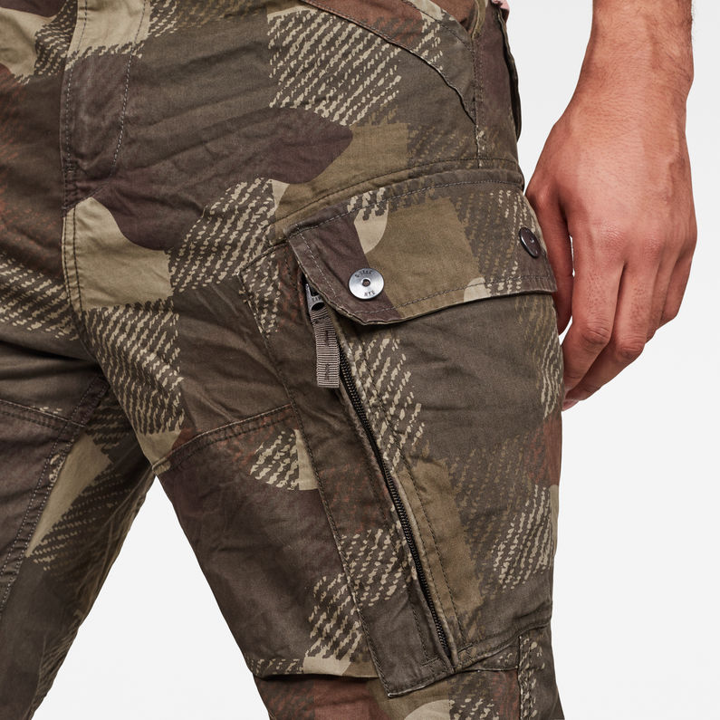 G-STAR® Roxic Cargo Allover Printed Hose Grün detail shot