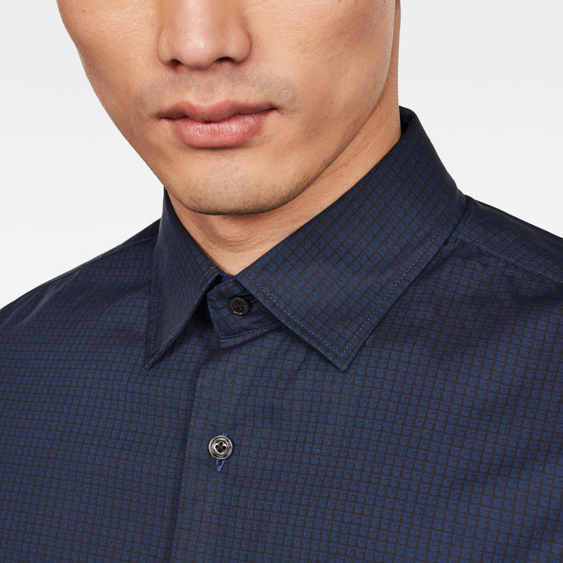 G-Star RAW® Chemise Core Super Slim Bleu foncé detail shot