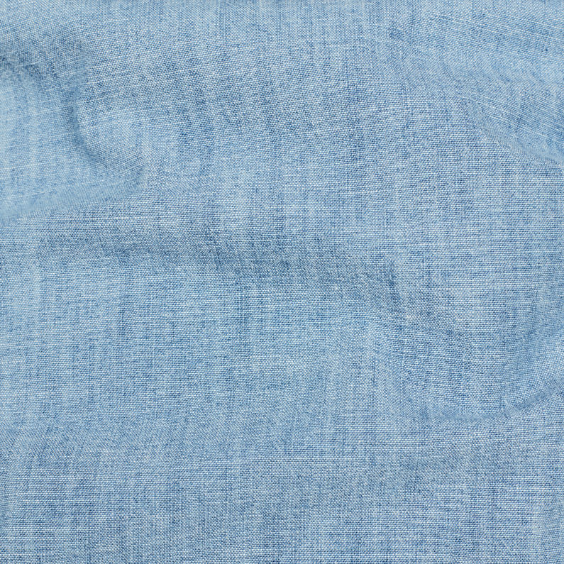 G-Star RAW® Camisa CPO Slim Azul intermedio fabric shot
