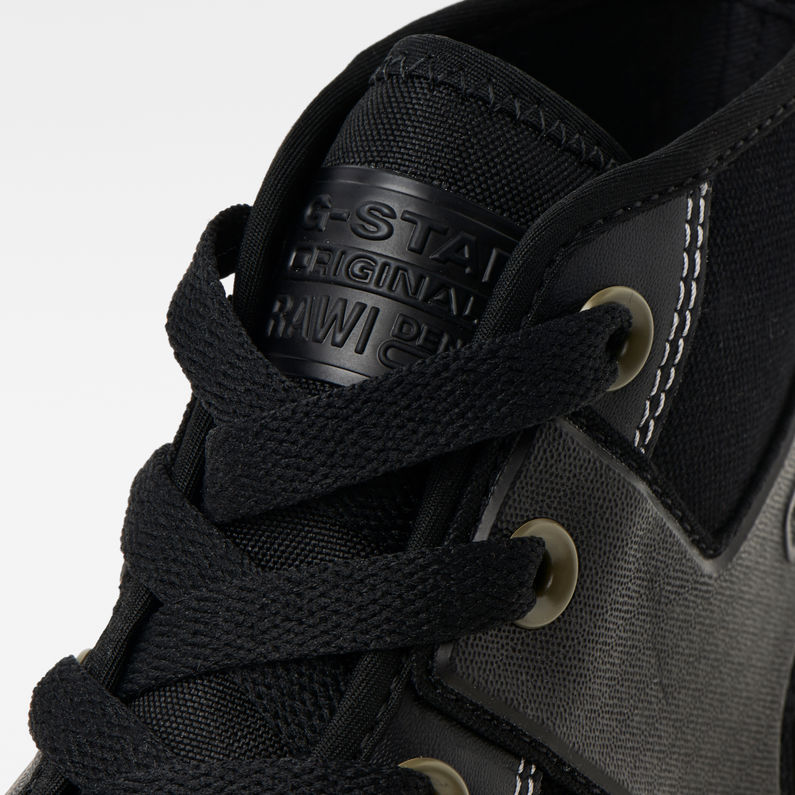 G-Star RAW® Rackam Tendric Mid Sneakers Zwart detail