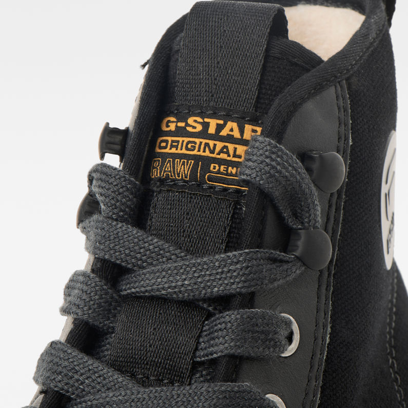 G-Star RAW® Parta II Mid Winter Sneaker Schwarz detail