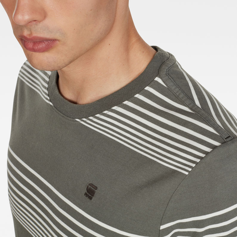 G-Star RAW® T-shirt Loam Gris detail shot