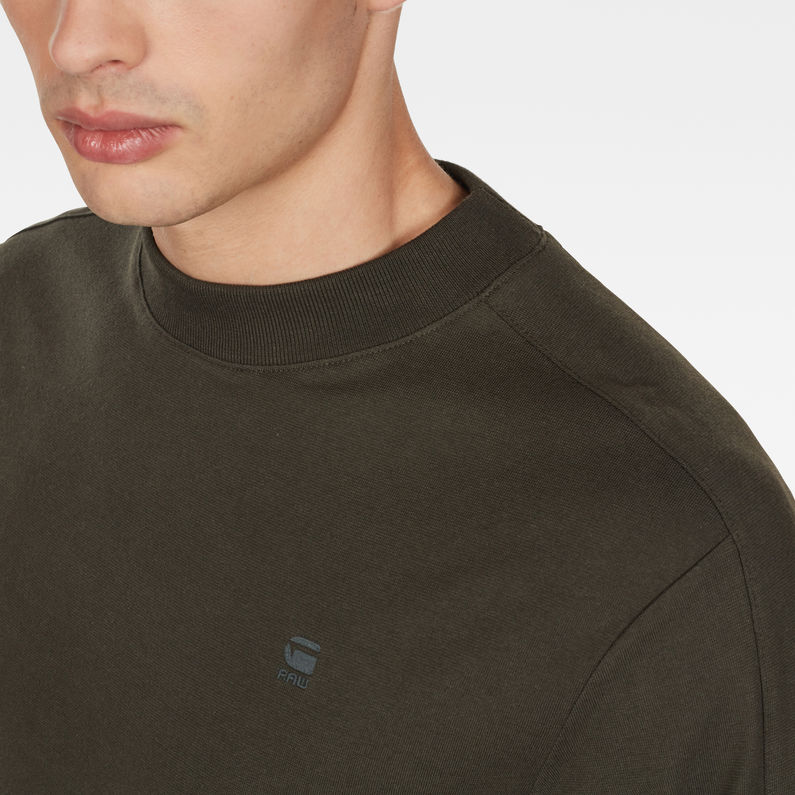G-Star RAW® Korpaz Mock T-Shirt Grau detail shot