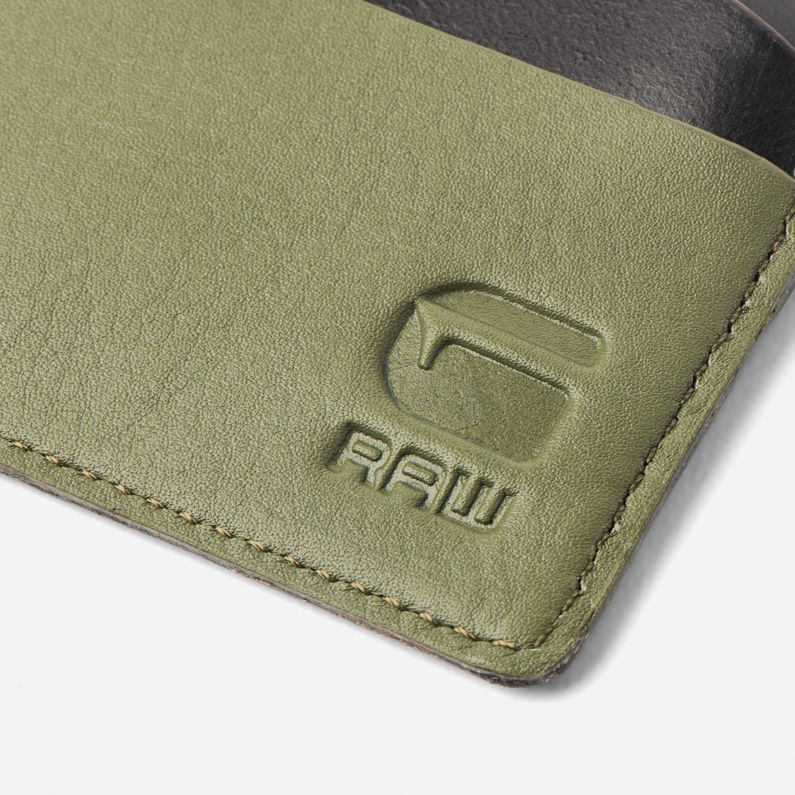 G-Star RAW® Zallik Grizzer CC Holder Green detail shot
