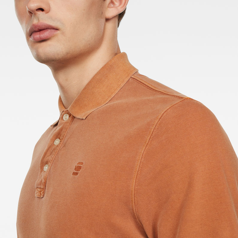 G-Star RAW® Halite Polo Brown detail shot