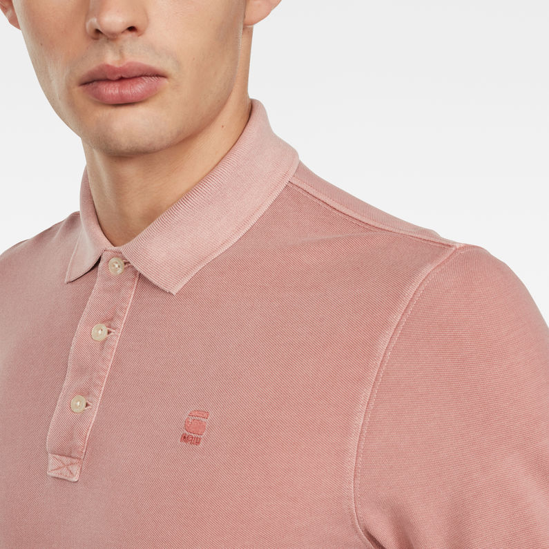 G-Star RAW® Halite Polo Pink detail shot