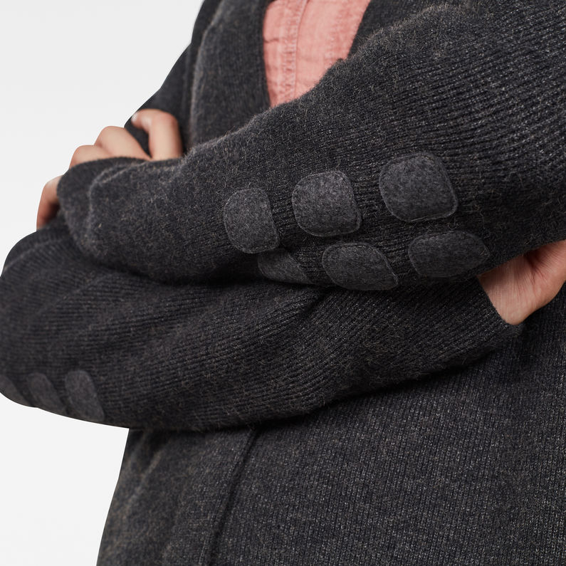 G-Star RAW® City Armour Gebreid Vest Grijs detail shot