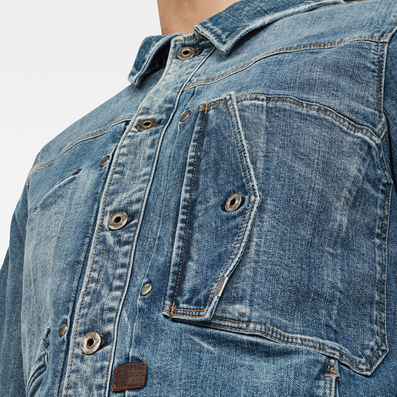 G-Star RAW® Scutar Slim Jack Lichtblauw detail shot