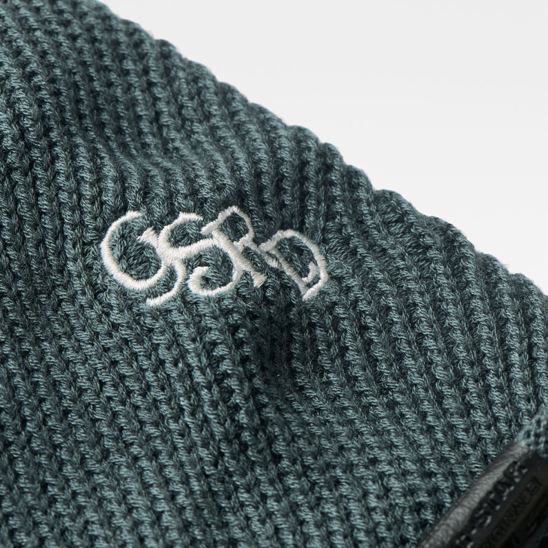 G-Star RAW® Shim Beanie Green detail shot buckle