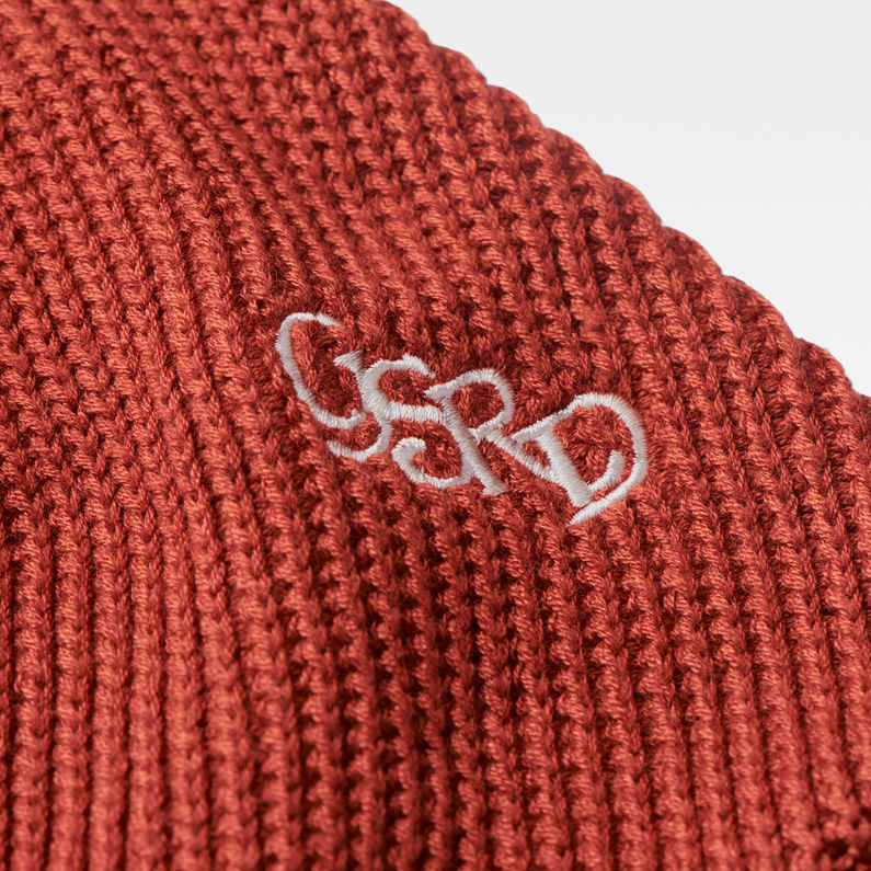 G-STAR® Shim Beanie Orange detail shot buckle