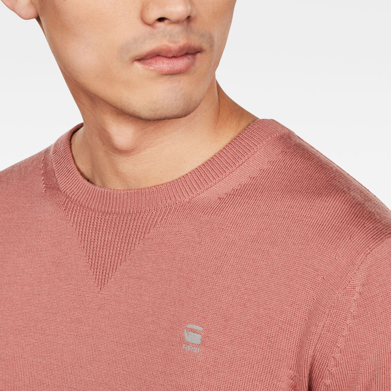 G-Star RAW® Washable Merino Knit Pink detail shot