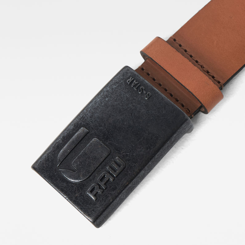 G-STAR® Grizzer Pin Gürtel Braun detail shot buckle