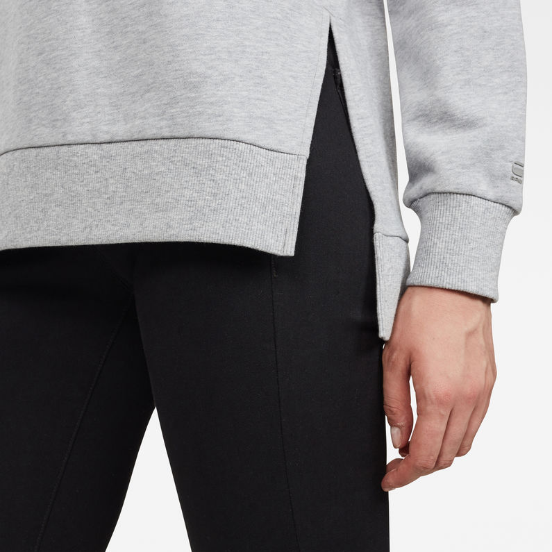 G-Star RAW® Sweat Graphic 22 Boyfriend Slit Gris detail shot