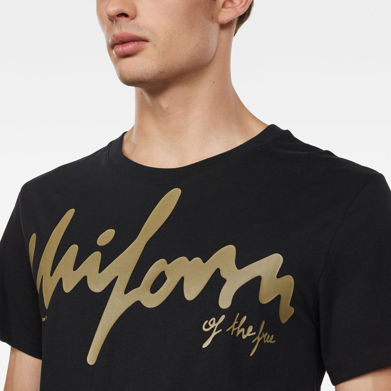 G-Star RAW® Graphic 14 T-Shirt Black detail shot
