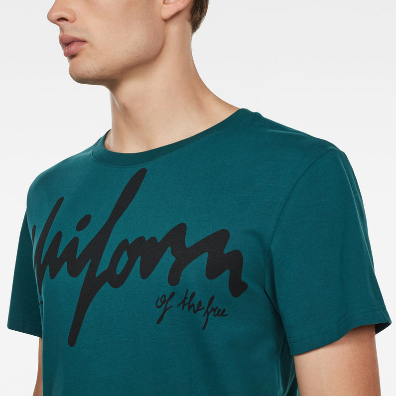 G-Star RAW® T-shirt Graphic 14 Vert detail shot