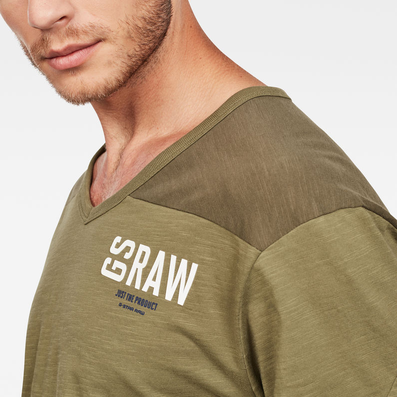 G-Star RAW® Graphic 17 Loose T-Shirt Green detail shot