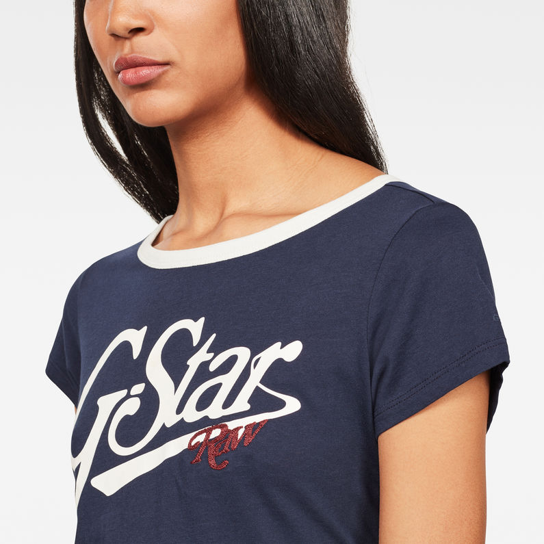 G-Star RAW® Graphic 27 Slim Top Dark blue