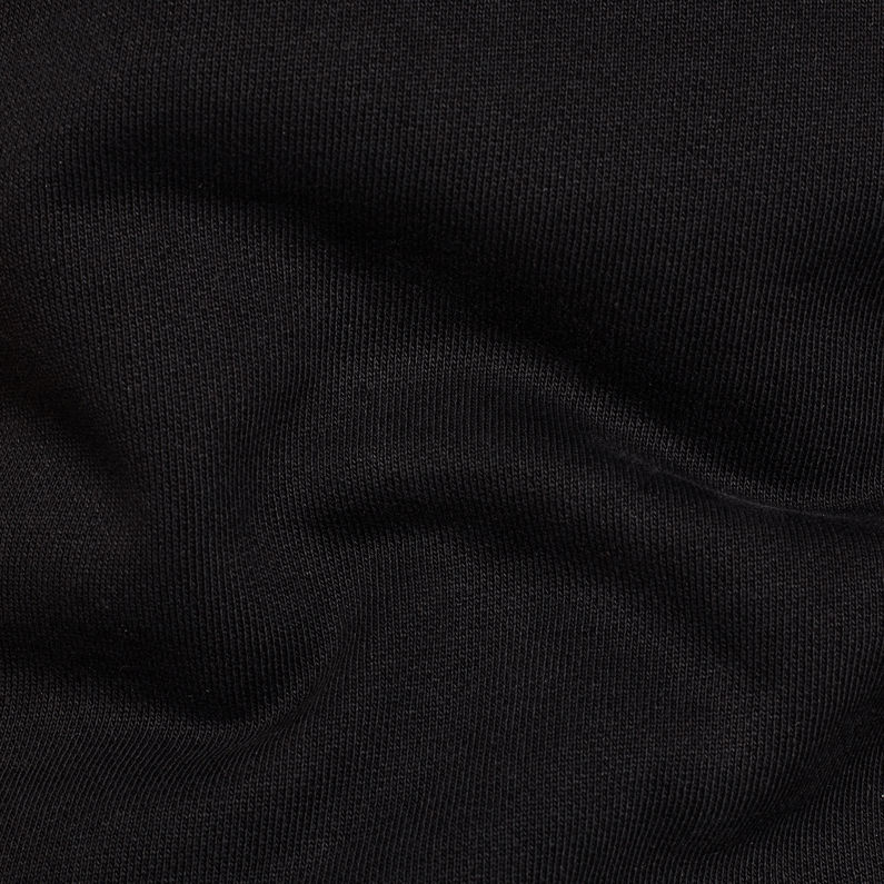 G-Star RAW® Sweat Graphic 18 Core Noir fabric shot