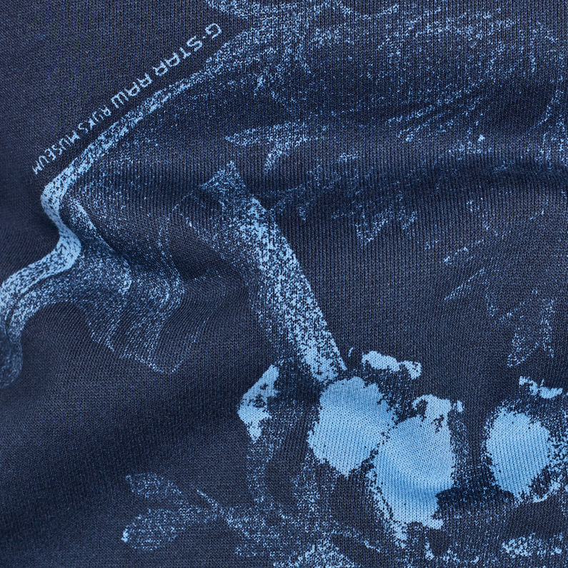 G-Star RAW® Sweat Gable Core Bleu foncé fabric shot