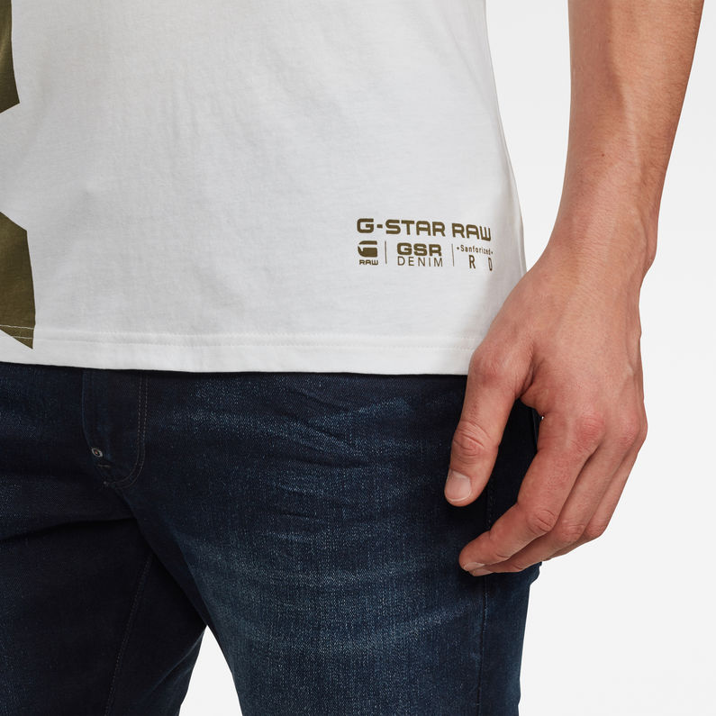 G-Star RAW® Graphic 12 Slim T-Shirt White