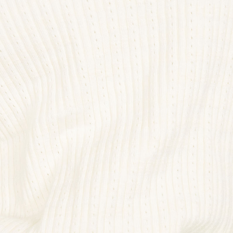 G-Star RAW® Top Silber Mock Turtle Knit Beige fabric shot